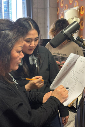 Aufnahmen für den Animationsfilm "Butterflies and Seeds"